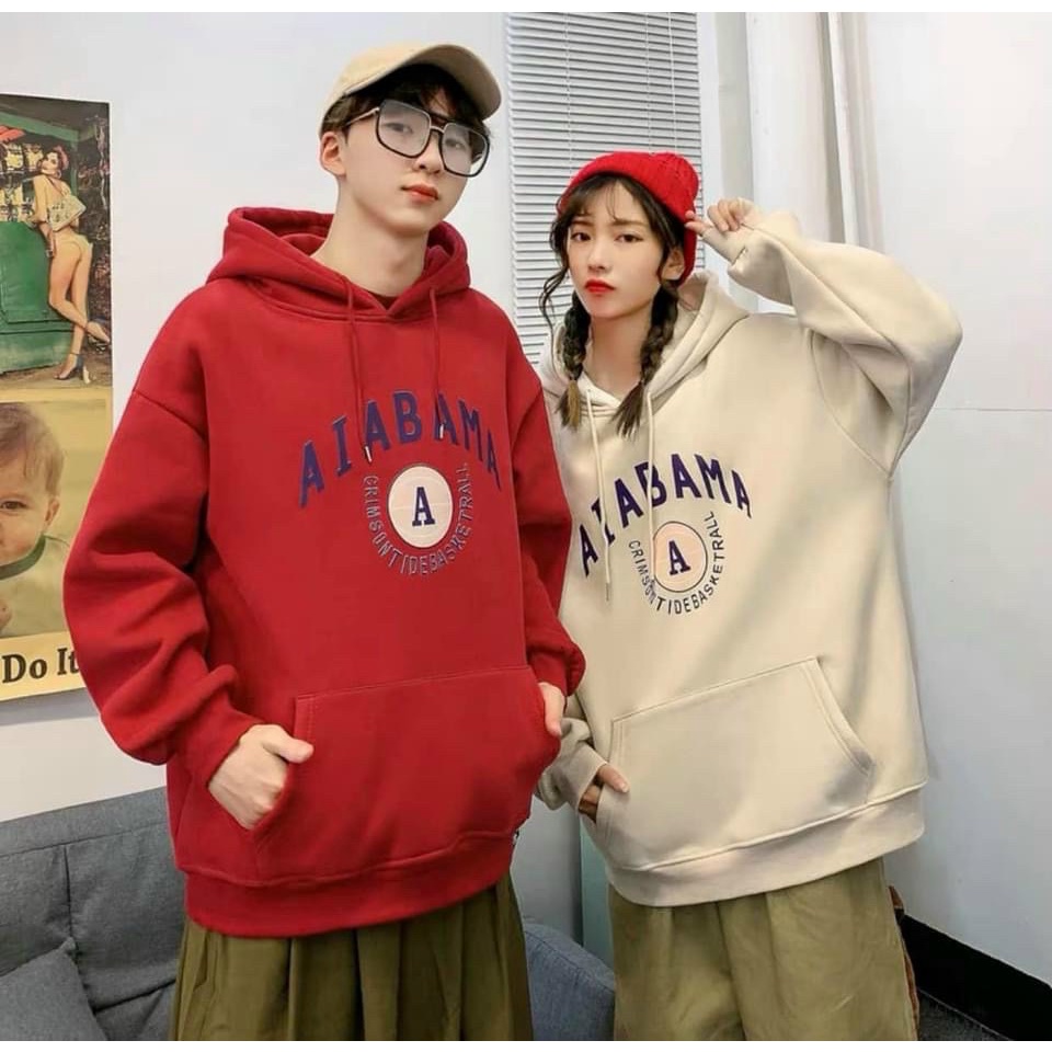 Áo HOODIE Chữ A Cao Cấp Nam Nữ Chất Nỉ Bông Ngoại Dày Dặn