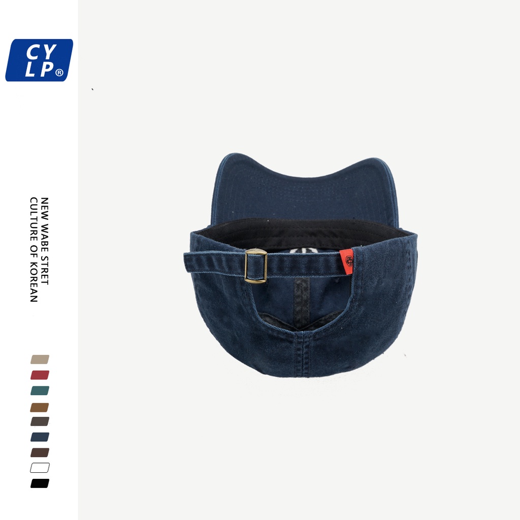 Mũ Lưỡi Trai Mềm Thêu Chữ Phong Cách Hip Hop Đường Phố Hàn Quốc