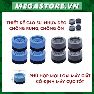 Combo 4 chân đế kê máy giặt chống rung chống ồn Megastore