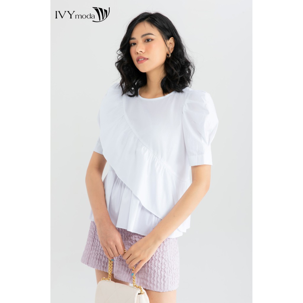 Áo thô nữ kiểu xòe quạt IVY moda MS 16T0036