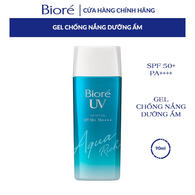  Gel Chống Nắng Màng Nước Dưỡng Ẩm Bioré UV Aqua Rich Watery Gel SPF50+/PA++++ 90ml