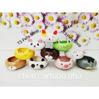Chén cartoon nhỏ dành cho hamster/thỏ/bọ/sóc