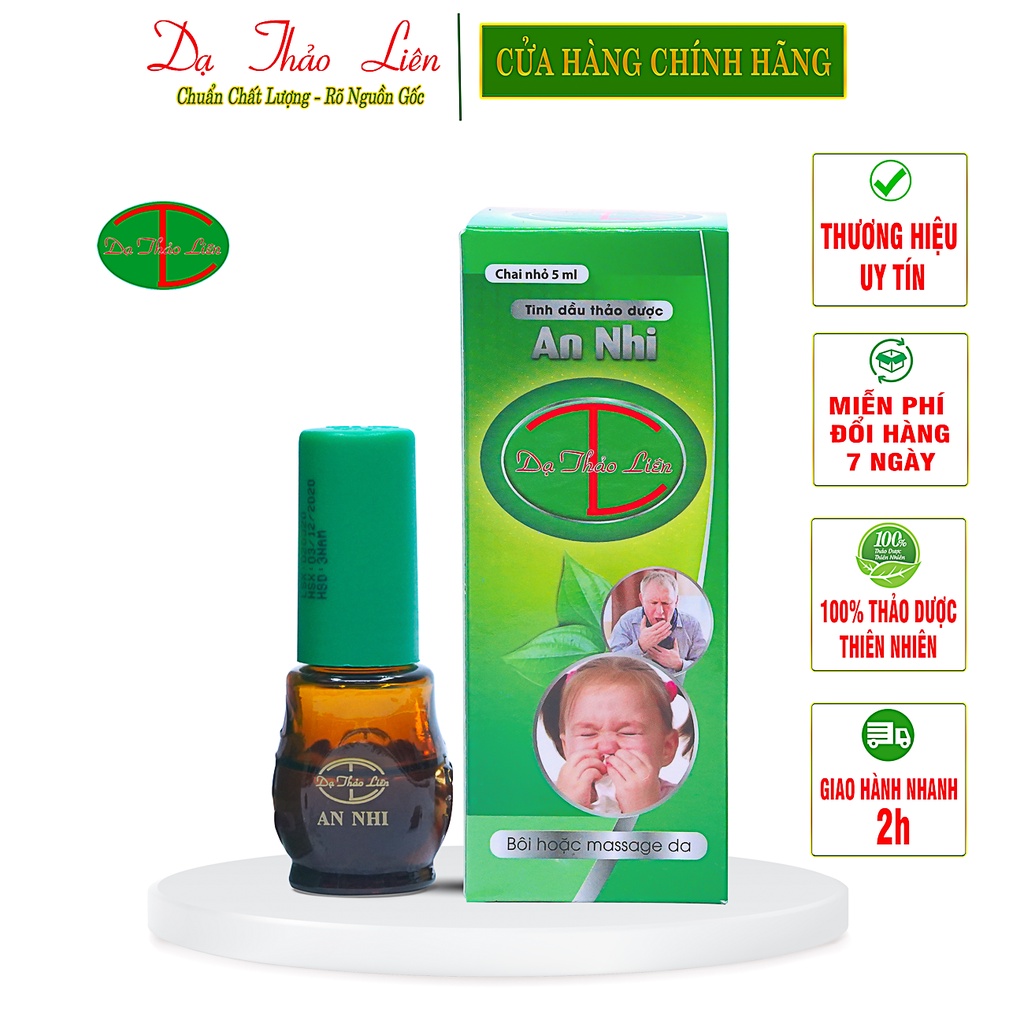 Tinh Dầu An Nhi Dạ Thảo Liên 100% Thảo Dược Thiên Nhiên 5ml | An Nhi Da Thao Lien Essential Oil 100% Natural Herbal 5ml