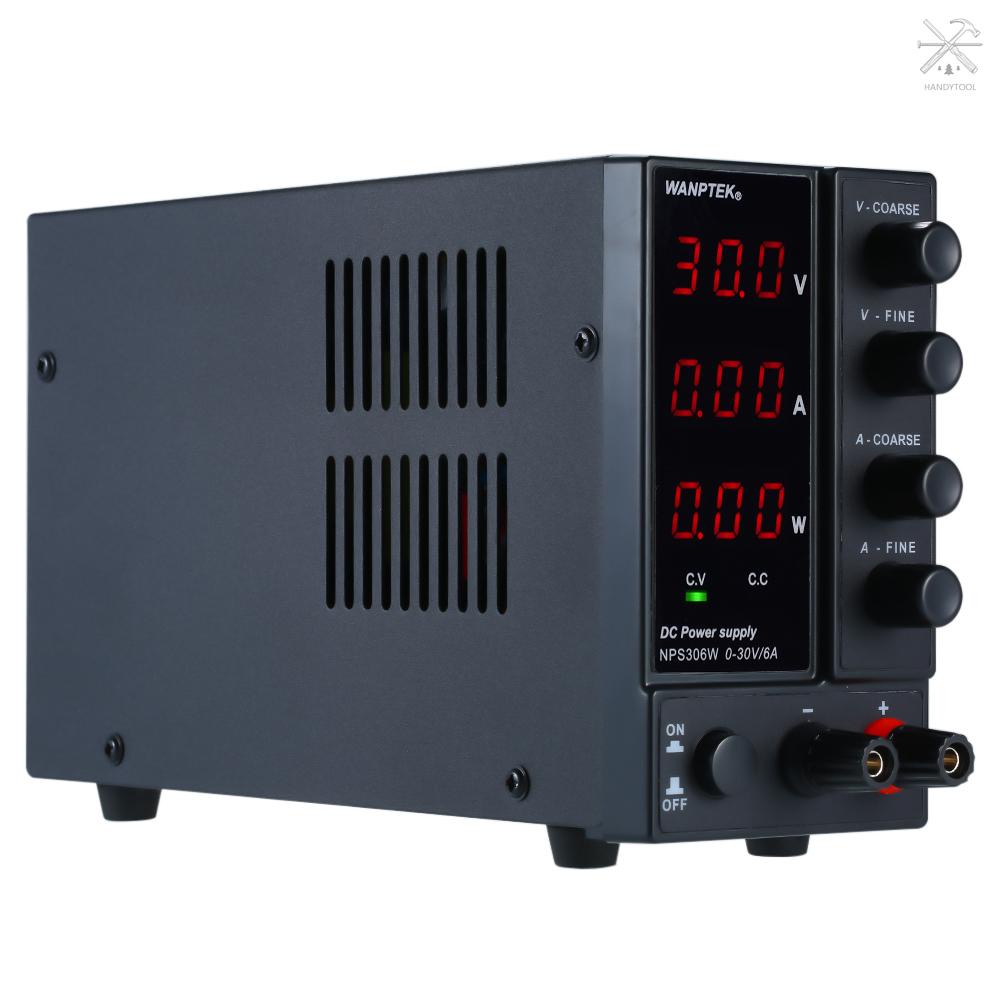 Bộ cấp nguồn Wanptek Nps306W 0-30v 0-6a 3 Chữ Số Ac 115v / 230v 50 / 60hz