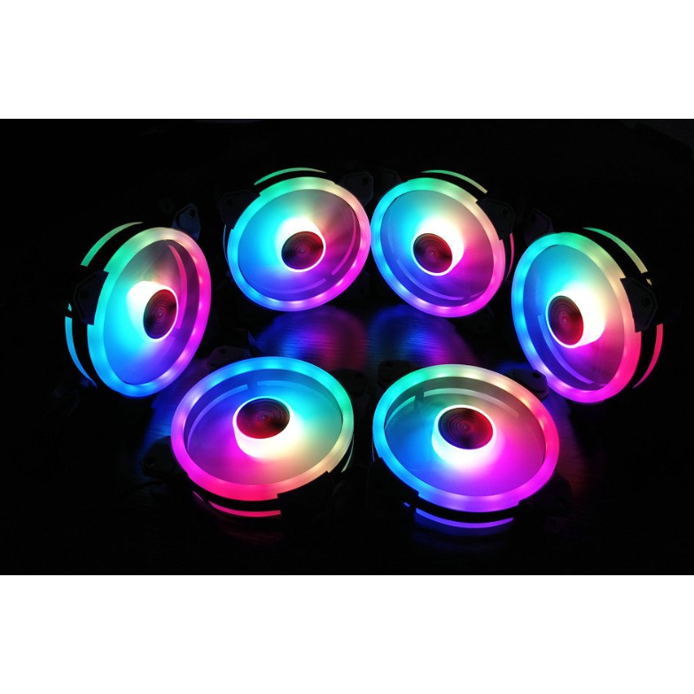 Quạt Tản Nhiệt, Fan Led RGB Coolmoon V4 - Đồng Bộ Hub Coolmoon