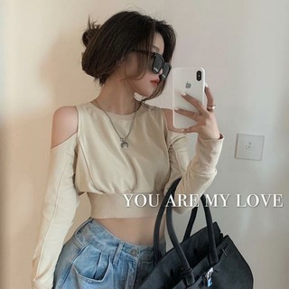 [Order] Áo croptop thời trang hở vai ôm eo tôn dáng có size (ảnh thật)
