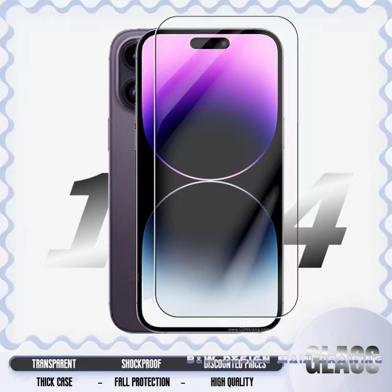 Kính Cường Lực Trong Suốt Bảo Vệ Màn Hình iPhone 14 13 12 11 Pro Max 14Plus 12Mini 11Pro IX XS Max 13 i6s 6s i7 i8