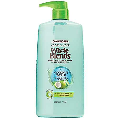 Dầu xả dưỡng ẩm tóc Garnier Whole Blends Refreshing Coconut Water and Aloe Vera Extracts Conditioner 370ml/828ml (Mỹ)