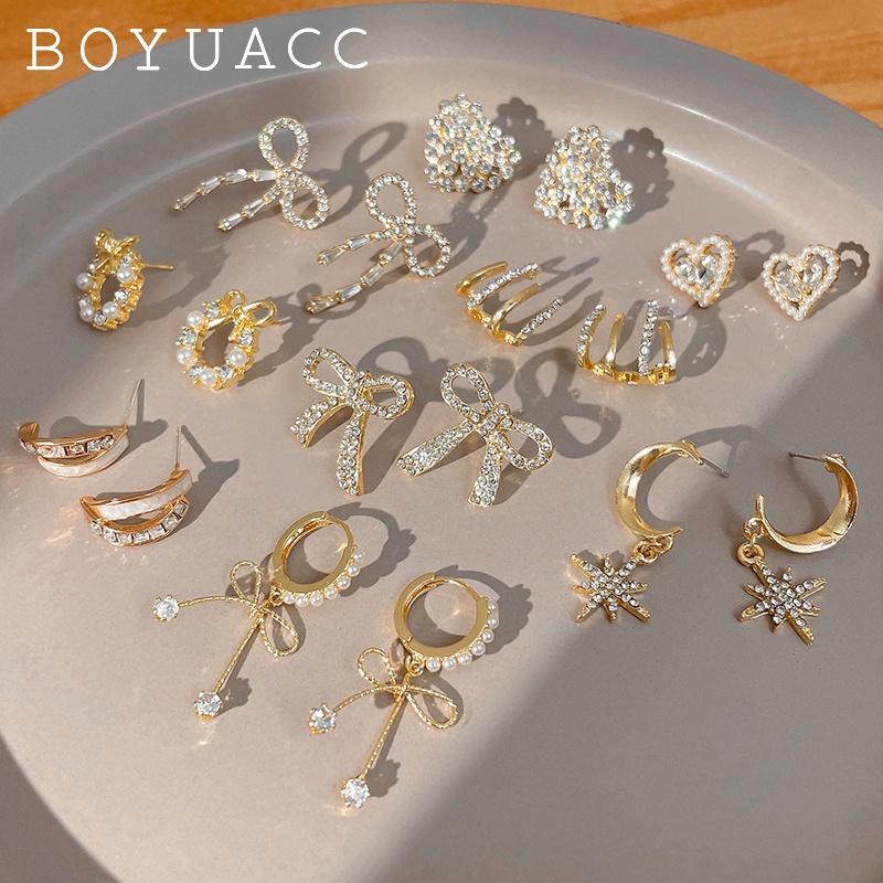 Khuyên Tai Hàn Quốc Kiểu Dáng Sang Trọng Thời Trang Dành Cho Nữ 2022