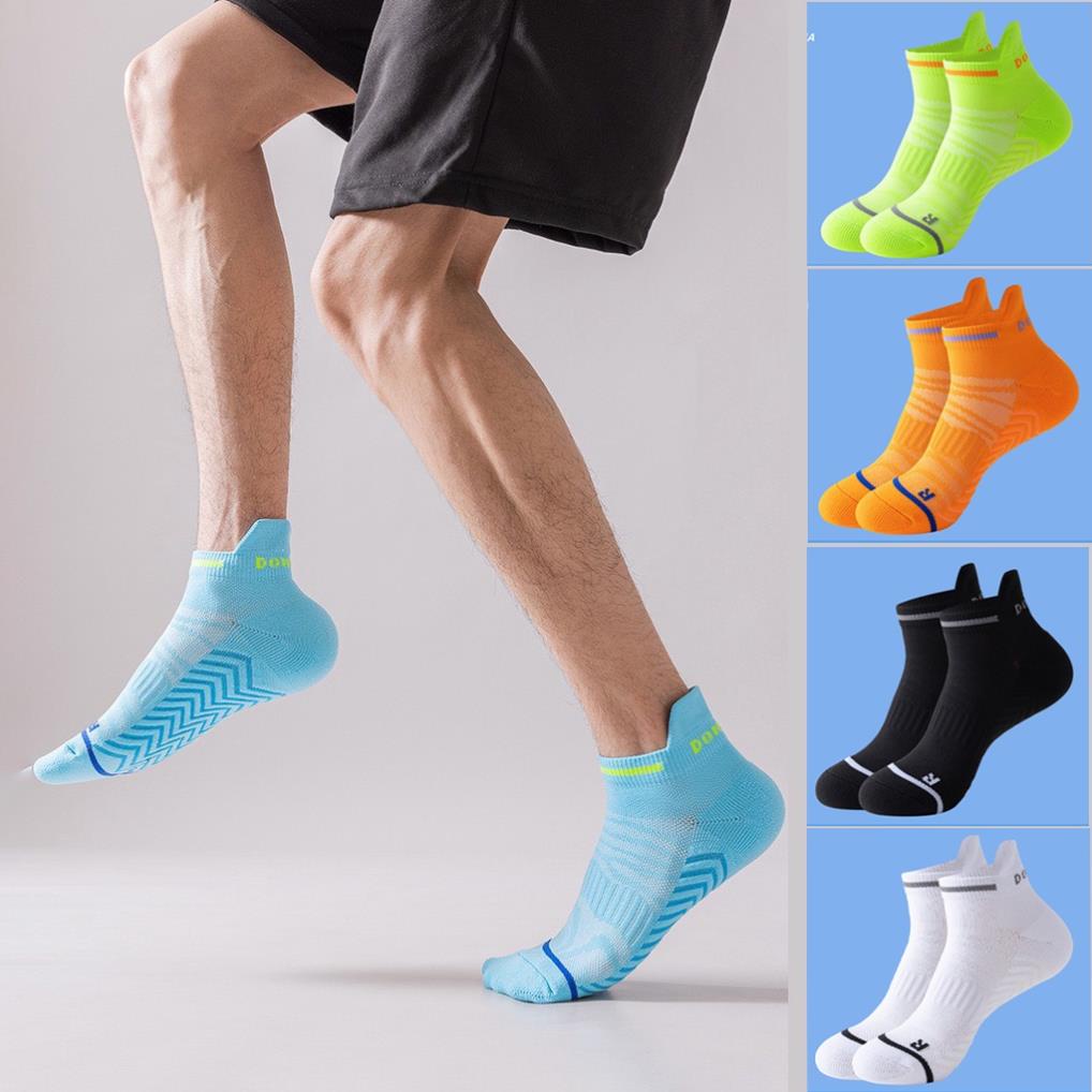 Tất vớ thể thao cổ ngắn dày dặn chuyên dụng hàng dệt kim 100% cotton - MD133L2