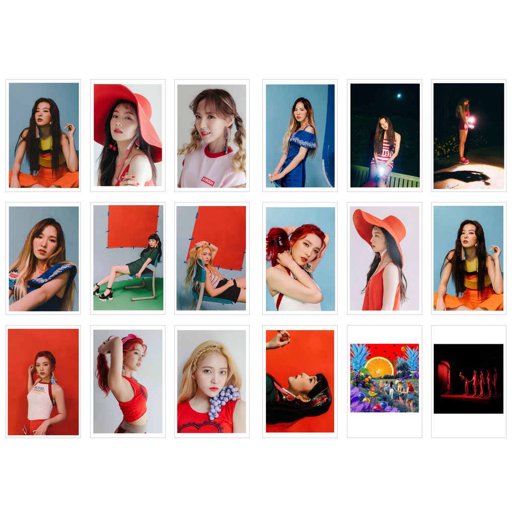 [Ép Lụa] Lomo Card 27 Ảnh RED VELVET- RED SUMMER