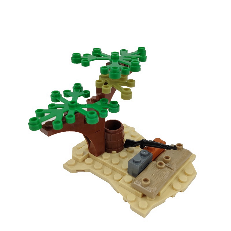 Set Toy For Children Gifts Bricks Lego Building Blocks Weapon Toys SWAT Model Ww2 Pine Tree Figures Military Diy