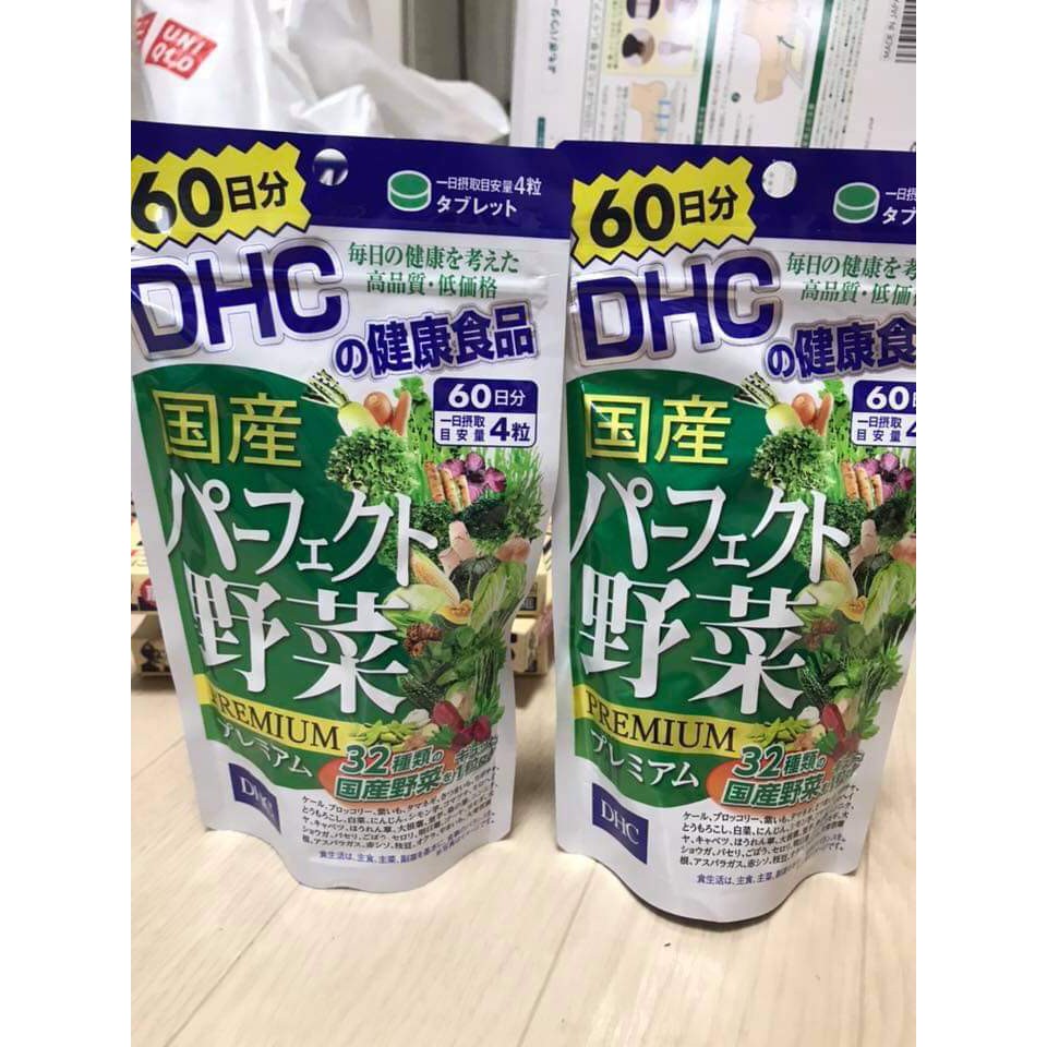 Viên Uống DHC Rau Củ Quả Tổng hợp Perfect Vegetable Premium 60 Ngày Nhật Bản | Thế Giới Skin Care