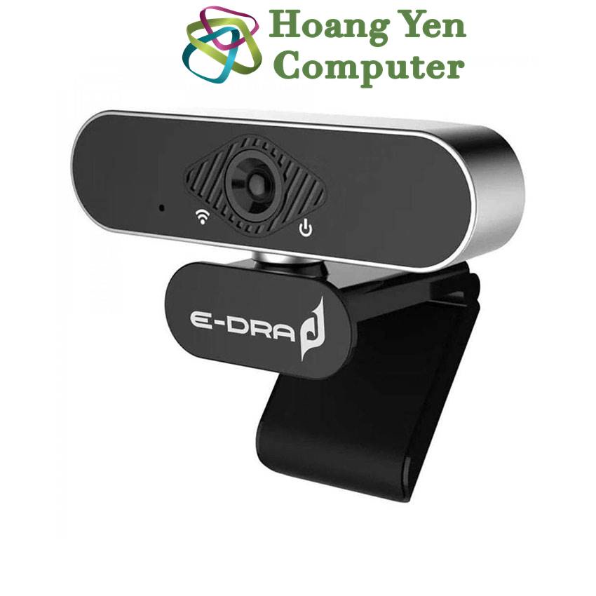 Webcam E-dra EWC7700 Phân Giải FullHD 1080p - 30 FPS - Góc nhìn 90 độ - BH 24 Tháng Chính Hãng - Hoàng Yến Computer