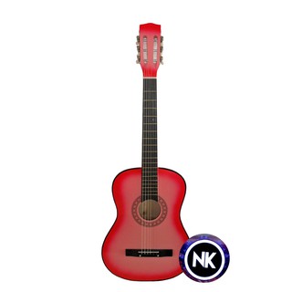 Đàn guitar acoustic gu03 màu đỏ dáng d - hàng có sẵn