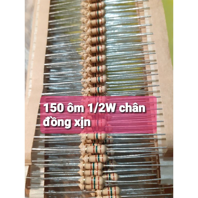 25 điện trở 150R 150ohm 1/2W xịn