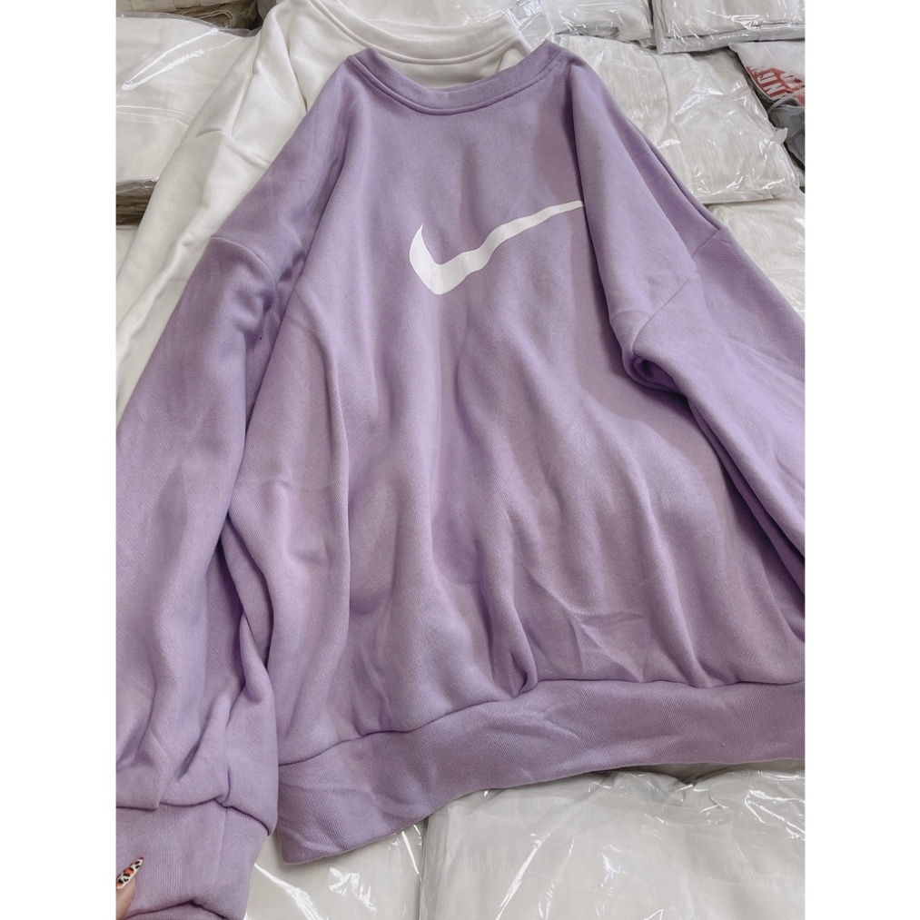 Áo nỉ nữ cổ tròn tay bồng hình vảy 4 màu mặc thu đông - Uni | BigBuy360 - bigbuy360.vn