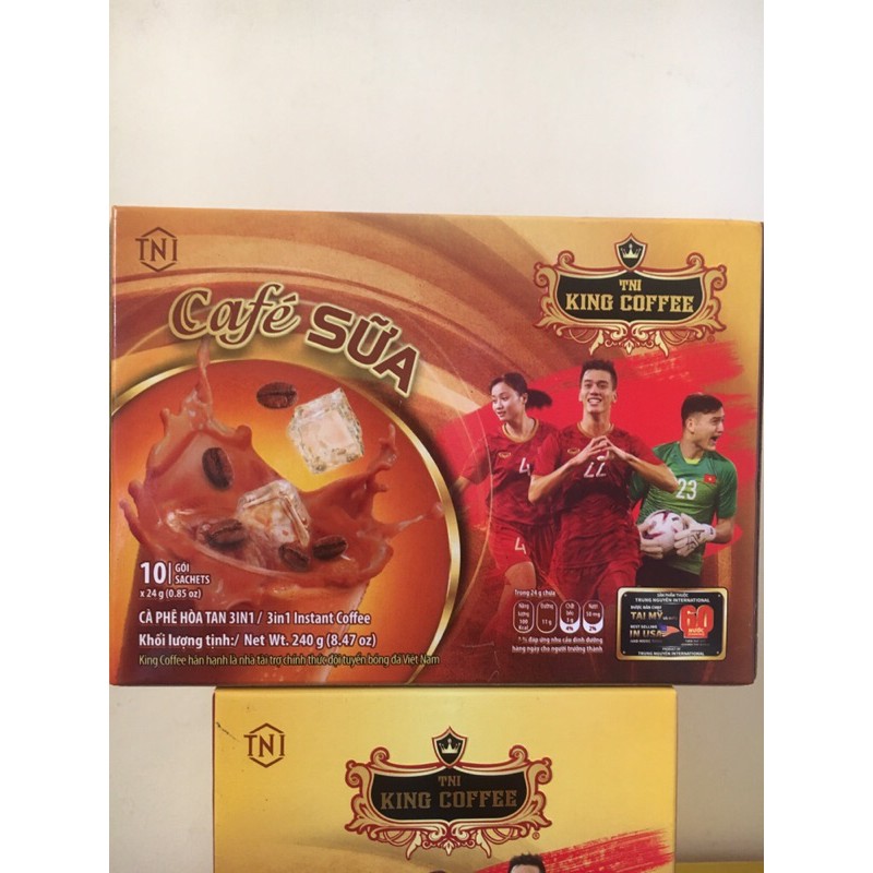 [ Giá tốt ] Cà phê Sữa Hoà Tan - King Coffee ( Hộp 10 gói )