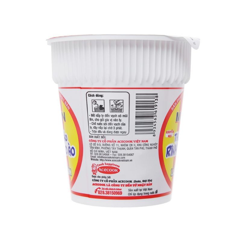 Mì Modern lẩu Thái tôm ly 65g | BigBuy360 - bigbuy360.vn