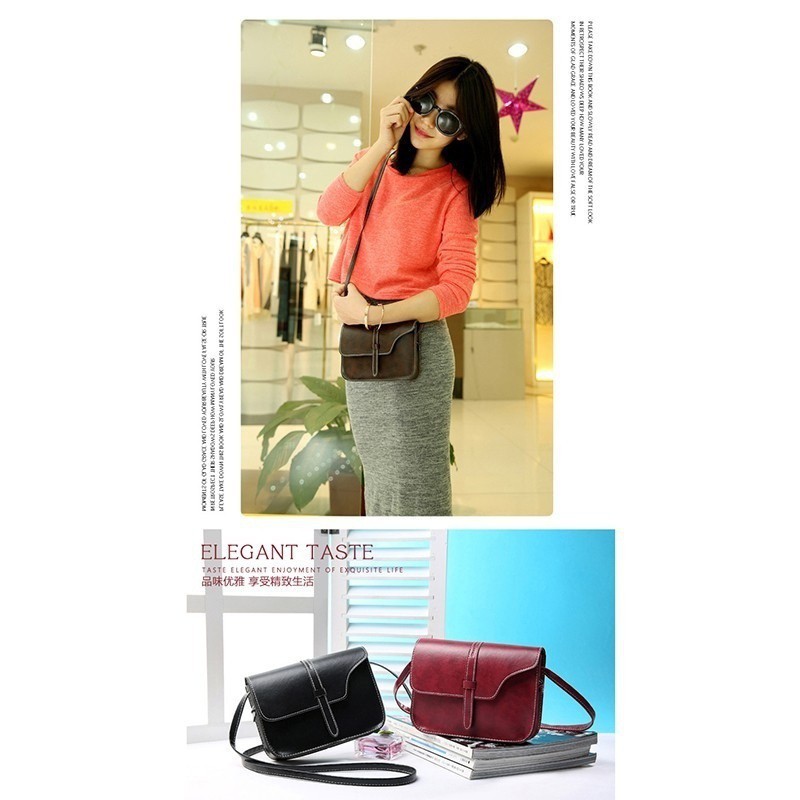 Túi da đeo chéo phong cách vintage | BigBuy360 - bigbuy360.vn