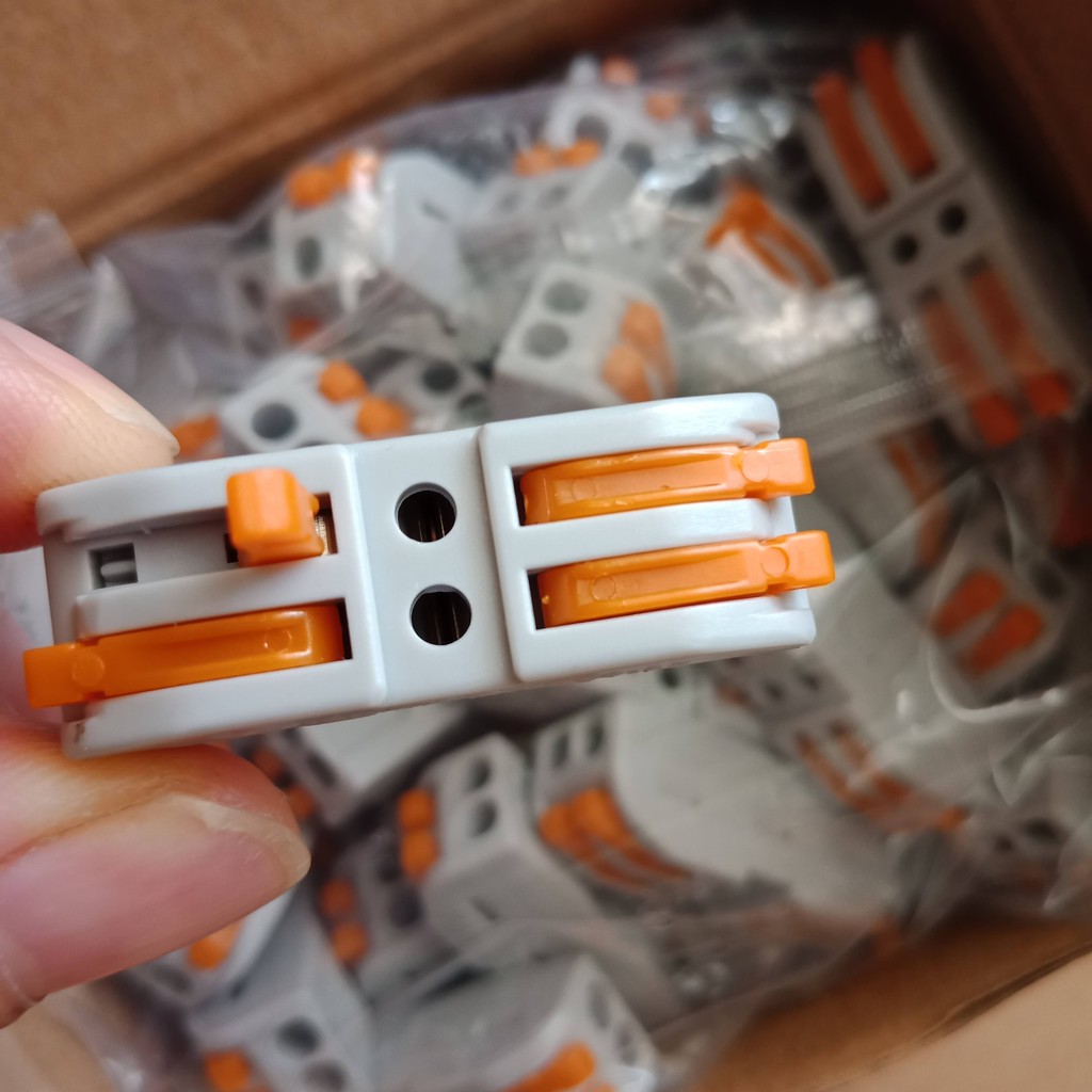 5 Cút Nối Dây Điện Nhanh SPL-2 SPL-3 0,08-2.5 (4) mm2 An Toàn - Linh Hoạt