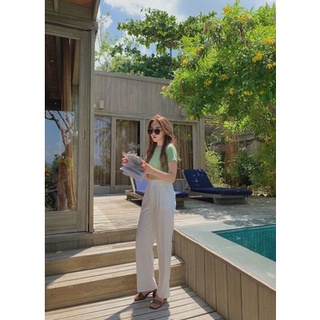 Áo croptop cộc tay buộc eo