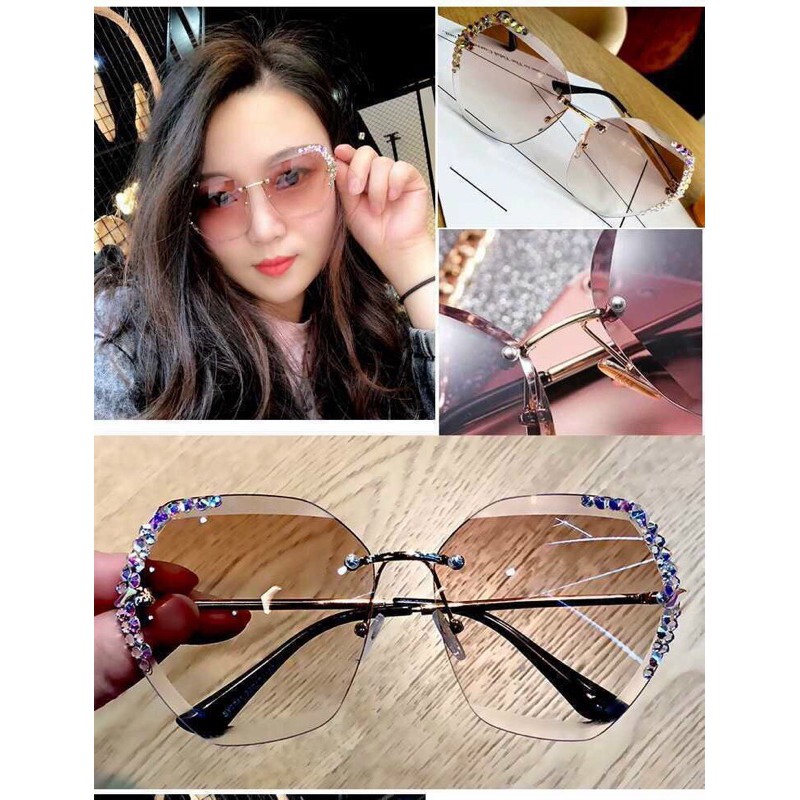 KÍNH NỮ TỜI TRANG ĐÍNH ĐÁ PHONG CÁCH HÀN QUỐC CỰC SANG TRỌNG