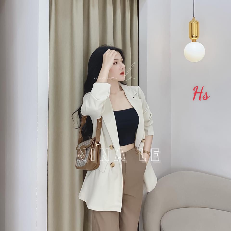 Áo Blazer Nữ, Áo Vest Kiểu Dáng Hàn Quốc 2 Lớp Siêu Đẹp - LOLIPOP