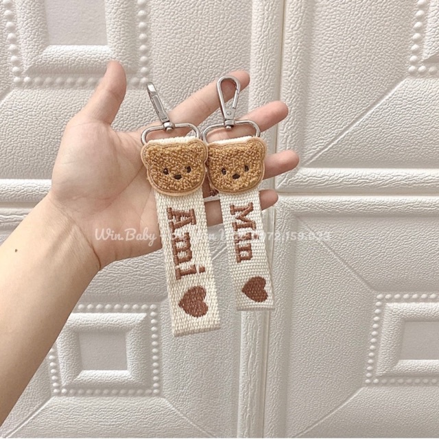 Nametag gấu thêu tên theo yêu cầu 🐻