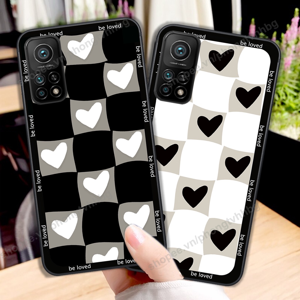 Ốp lưng Xiaomi Mi 10T Pro in mẫu TRÁI TIM caro, chuột mikey thể thao cực đẹp cute cực bền bỉ