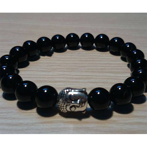 VÒNG TAY ĐÁ MÃ NÃO MIX MẶT PHẬT (NHÂN TẠO)