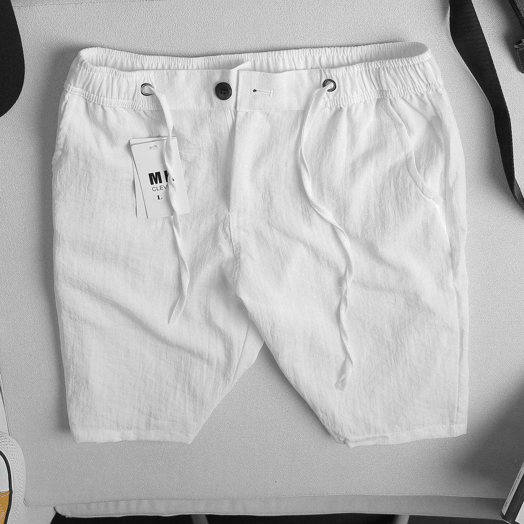 quần short nam chất liệu đũi lụa thoáng mát thích hợp dạo phố hoặc mặc nhà | BigBuy360 - bigbuy360.vn