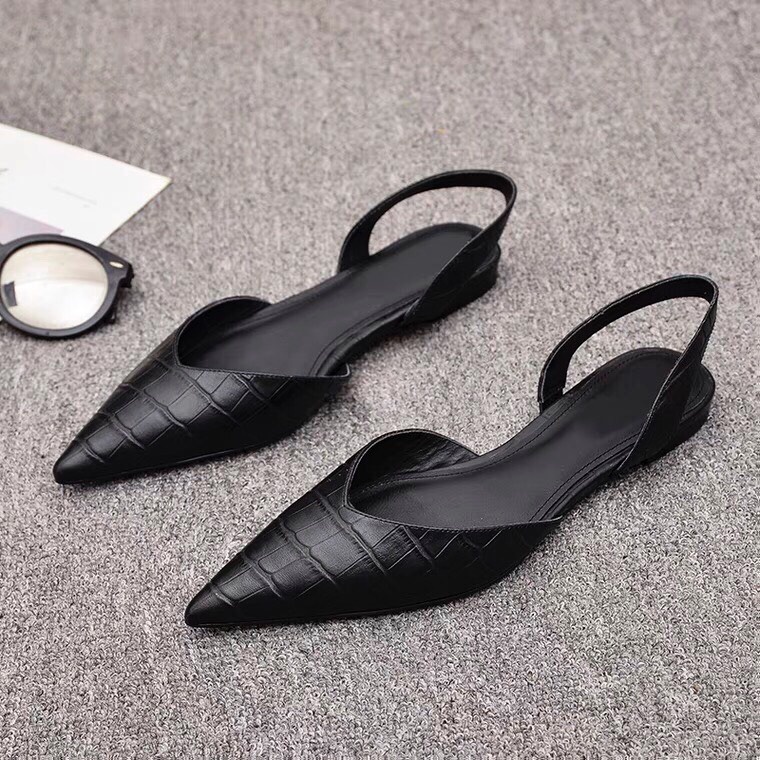 Giày sabo thấp 1 phân mũi nhọn hậu dây xăng đan xinh xắn TT200