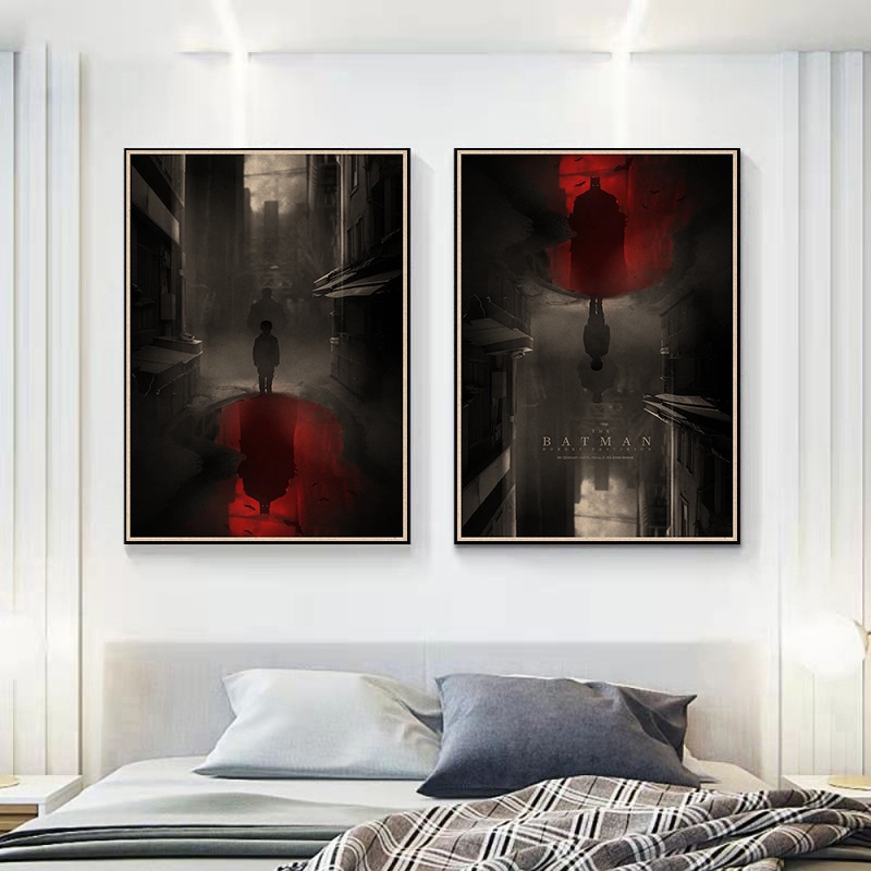 Poster Phim Batman 2022 Dán Tường Trang Trí Chất Lượng Cao