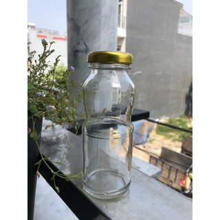 {Siêu rẻ} COMBO 10 CHAI THỦY TINH 200ML NẮP VÀNG