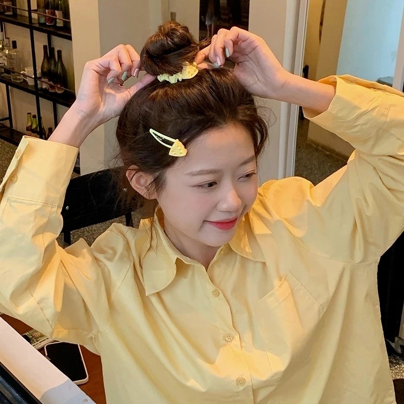 Dây Buộc Tóc Hình Miếng Phô Mai Dễ Thương