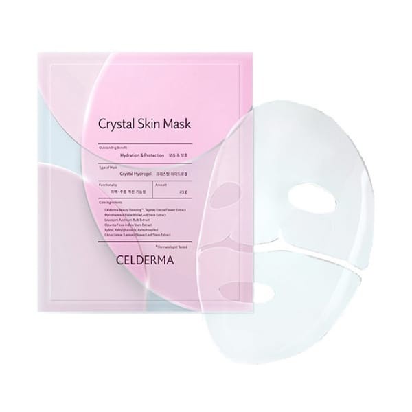 Mặt Nạ Dưỡng Da Crystal Skin Mask Celderma - Full hộp (10 miếng)