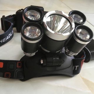 ĐÈN PIN ĐỘI ĐẦU 5 BÓNG LED SIÊU SÁNG