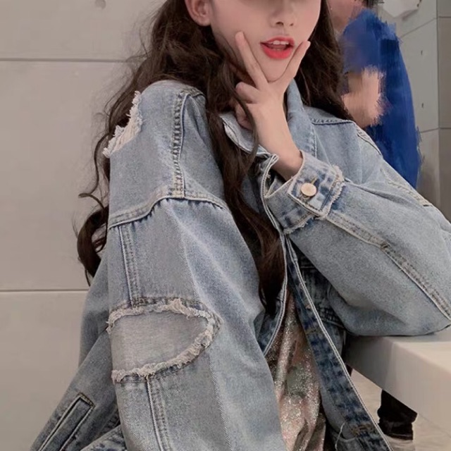 Áo khoác jeans ( kèm ảnh thật)