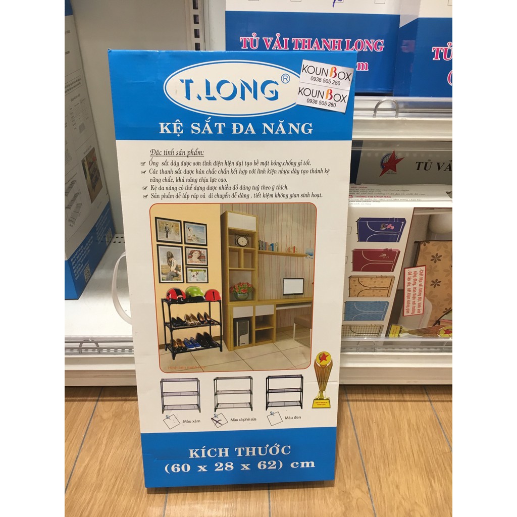 Kệ sắt đa năng 3 tầng Thanh Long