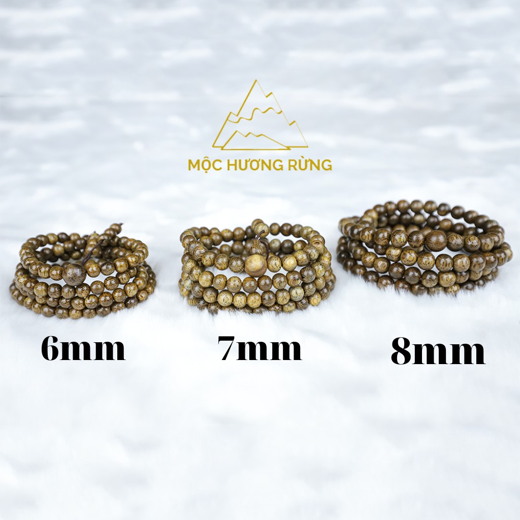 Vòng tay trầm hương chuỗi tràng hạt 108 hạt cho nam và nữ size 6-7-8mm_ mochuongrung_888 | BigBuy360 - bigbuy360.vn