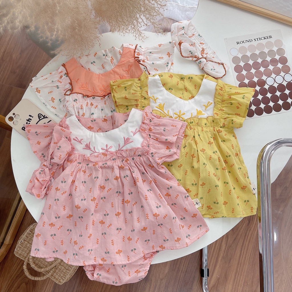 SET ÁO VÁY KÈM TUBAN BÉ GÁI SIÊU XINH - SET85