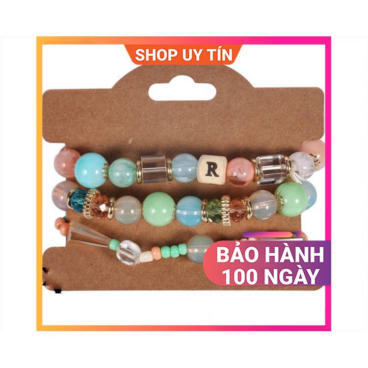 [NowShip - Giao Ngay] Set Vòng Đeo Tay Thổ Cẩm Vintage Bohemian Boho ILITAVT012
