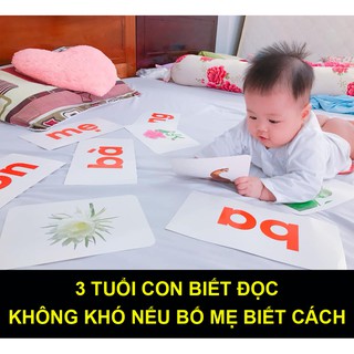 [Ưu đãi] Bộ Từ Đơn song ngữ A-V khổ To A5 (10 chủ đề, Tổng 100 thẻ 15x21cm) giúp bé biết mặt chữ,tập đọc và biết nói sớm