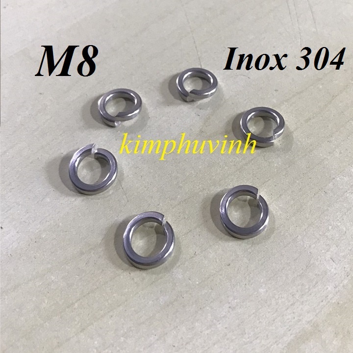 M8 - 20con VÒNG ĐỆM VÊNH INOX 304 - LÔNG ĐỀN VÊNH INOX 8li