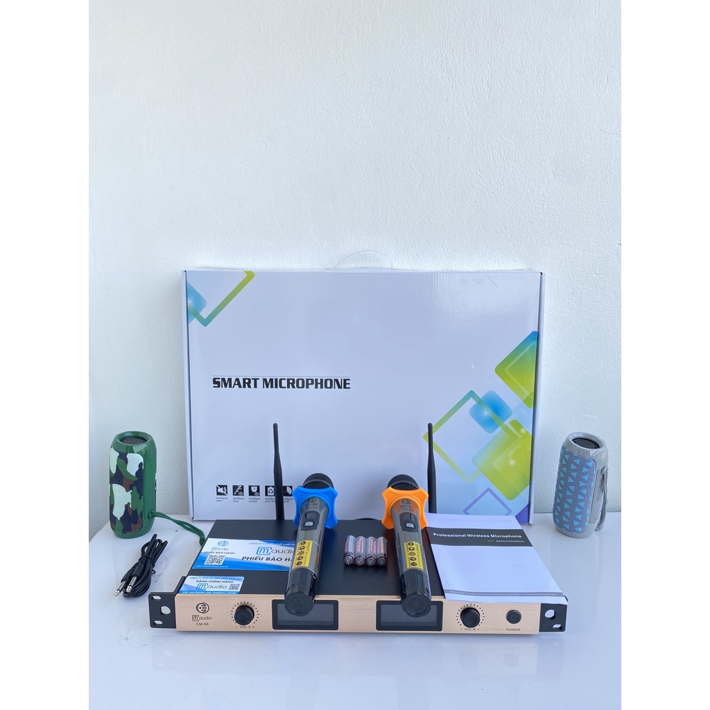 Micoro không dây cm-66 nhập khẩu japan,tặng kèm bộ sạc pin và 4 quả pin sạc 1200mah