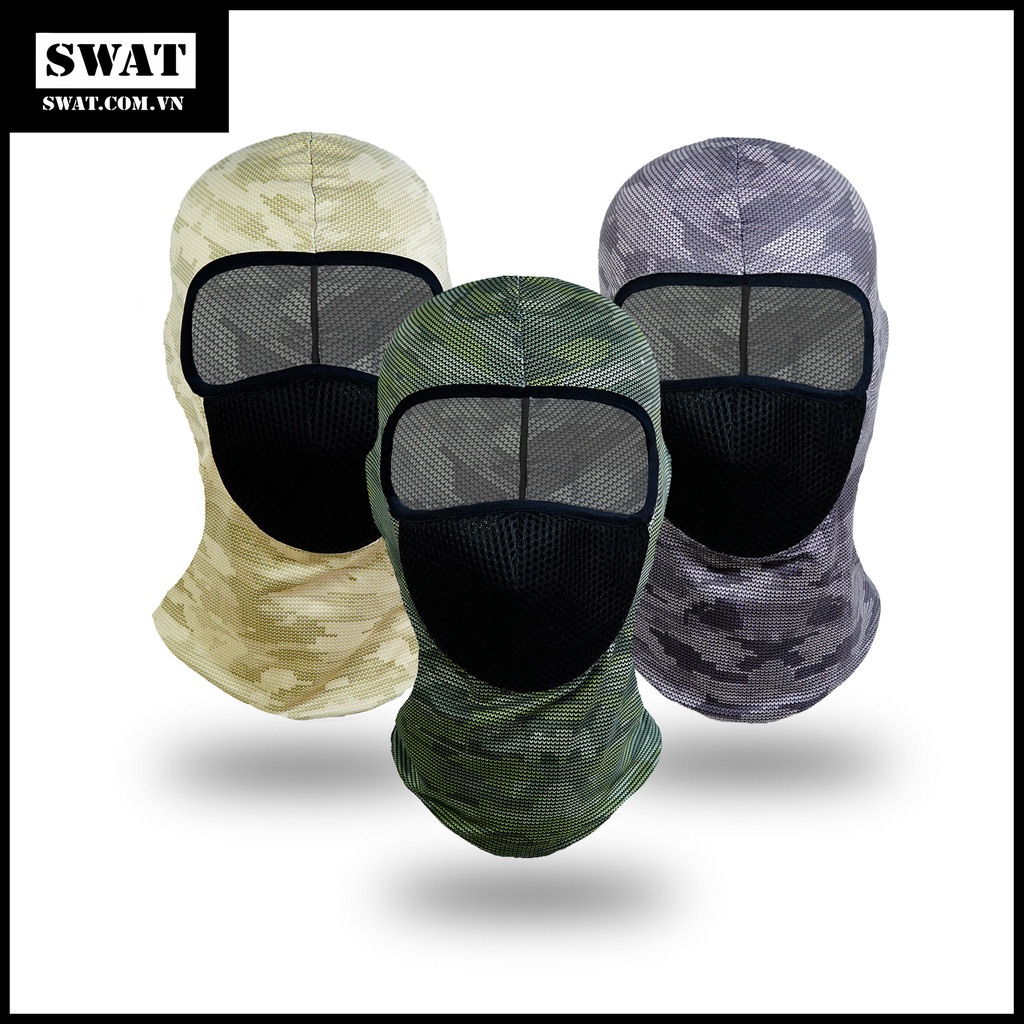 Khăn phượt trùm đầu ninja Swat Ari Camo họa tiết rằn ri mẫu mới