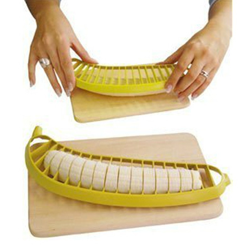 Khay nhựa cắt lát chuối &amp; rau củ