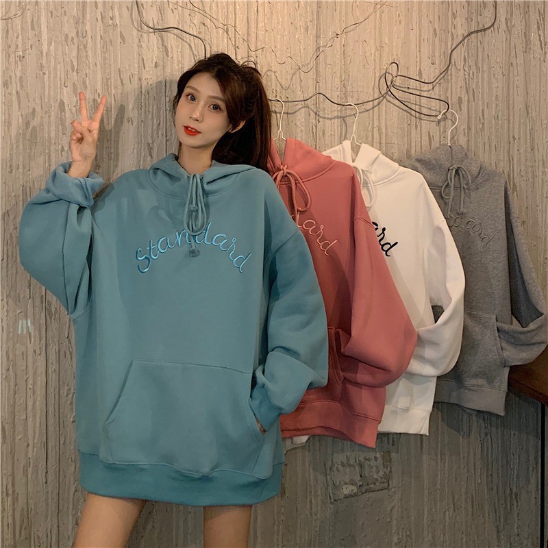 Áo hoodies nỉ ngoại form 70kg thêu chữ STANDARD nón lót 2 lớp M041 | WebRaoVat - webraovat.net.vn