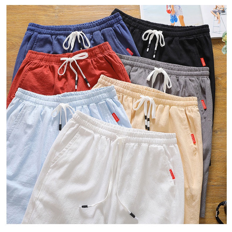 quần đùi nam quần short nam big size，short đũi trắng đen